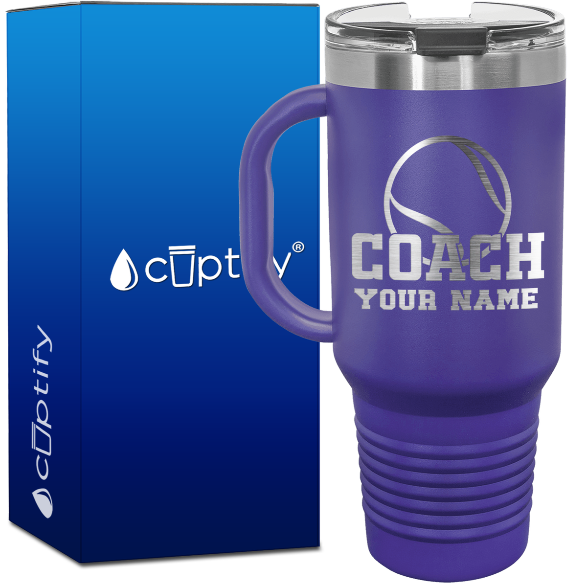 Tennis Coach 40oz Tennis Travel Mug