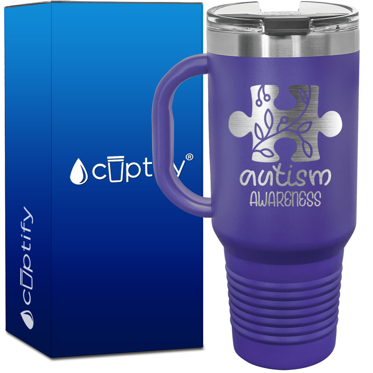 Autism Awareness Puzzle 40oz Autism Travel Mug