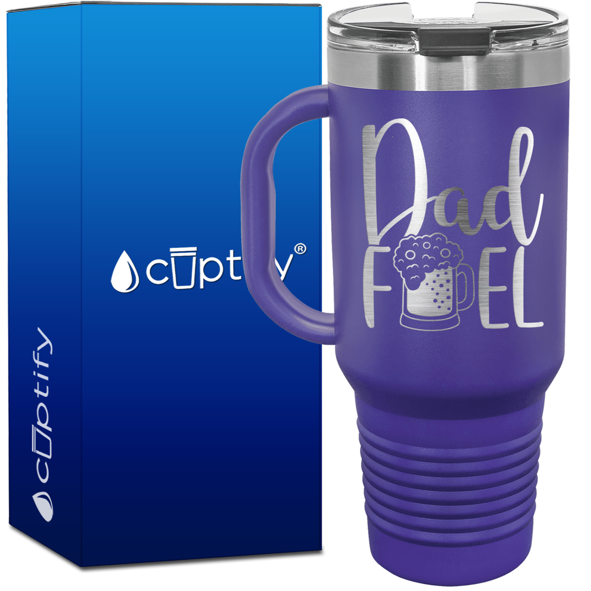 Dad Fuel 40oz Beer Lover Travel Mug