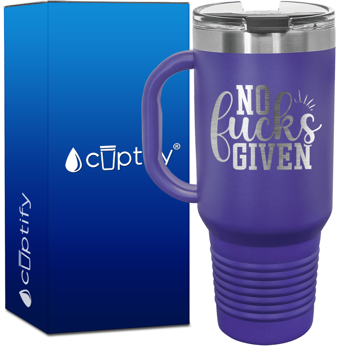 No Fucks Given 40oz Funny Travel Mug