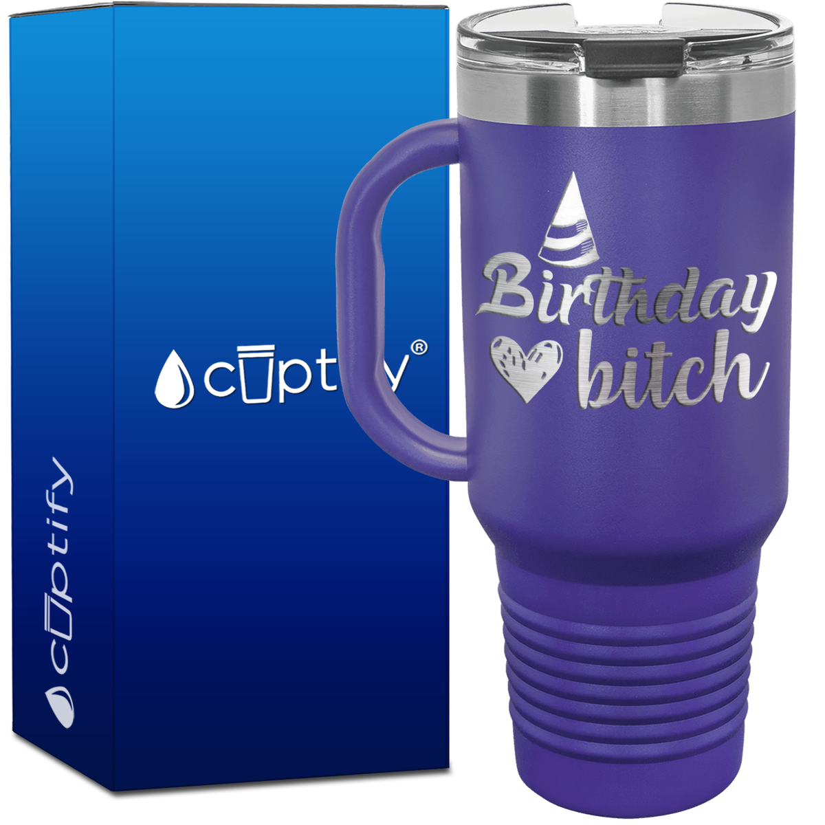 Birthday Bitch 40oz Travel Mug