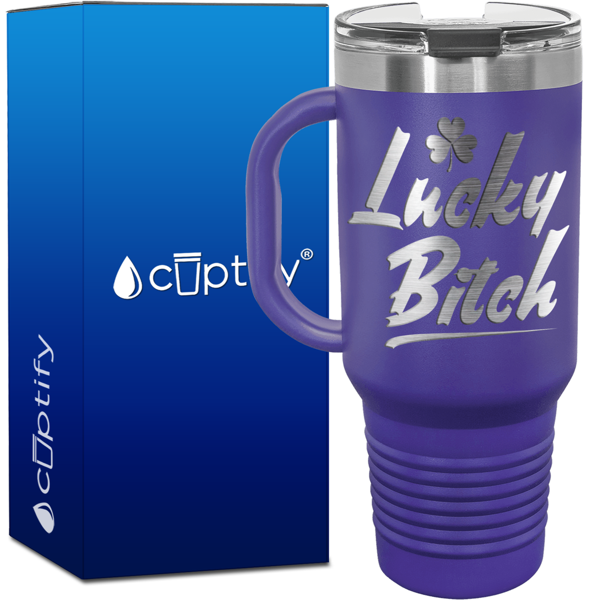 Lucky Bitch 40oz Travel Mug
