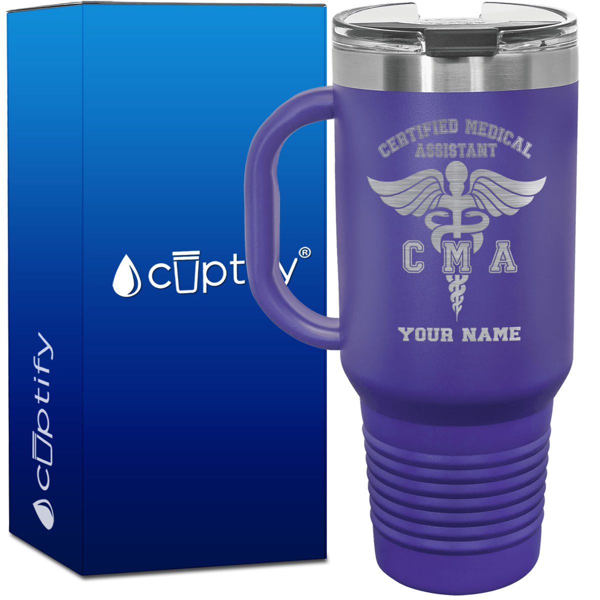 Personalized Certified Medical Assistant 40oz CMA Travel Mug