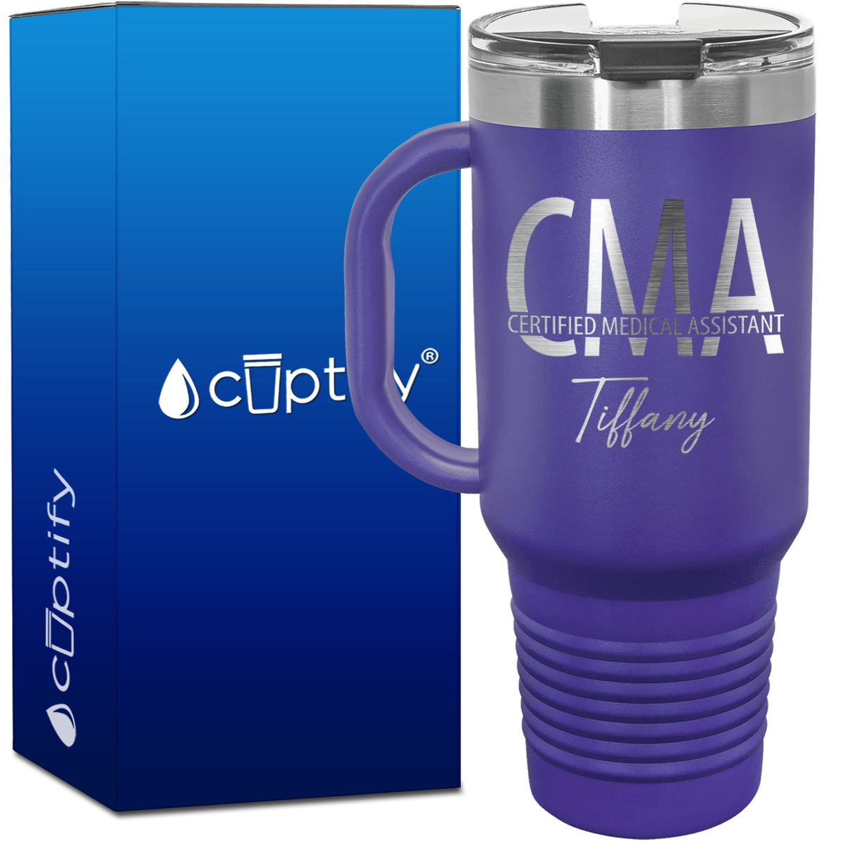 Personalized CMA Certified Medical Assistant 40oz CMA Travel Mug