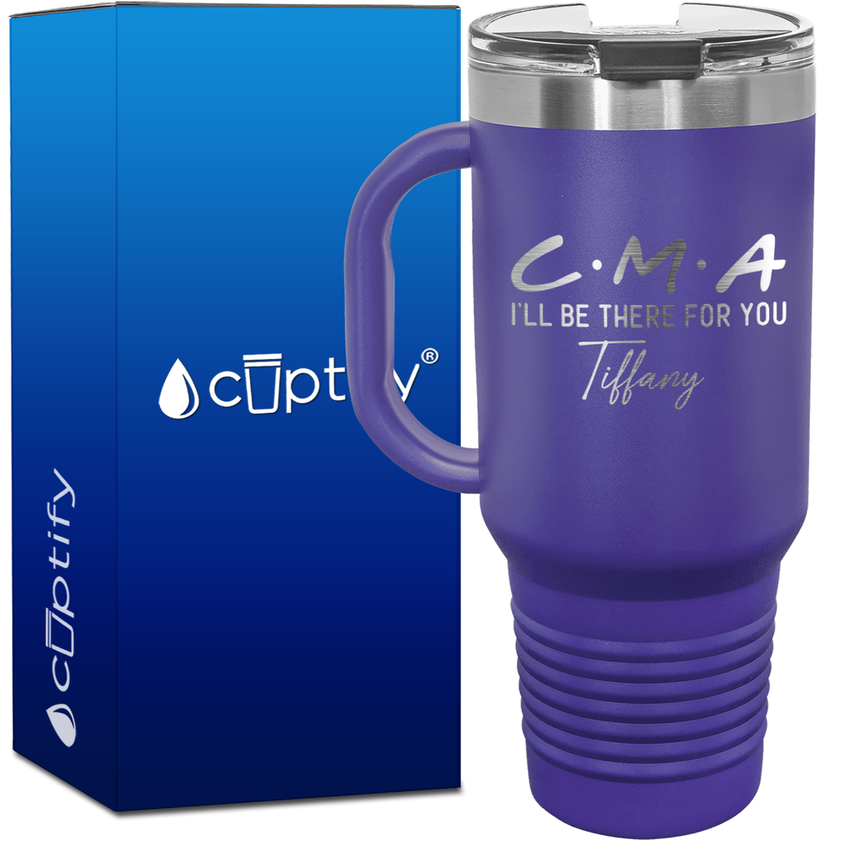Personalized CMA I'll be there for you 40oz CMA Travel Mug