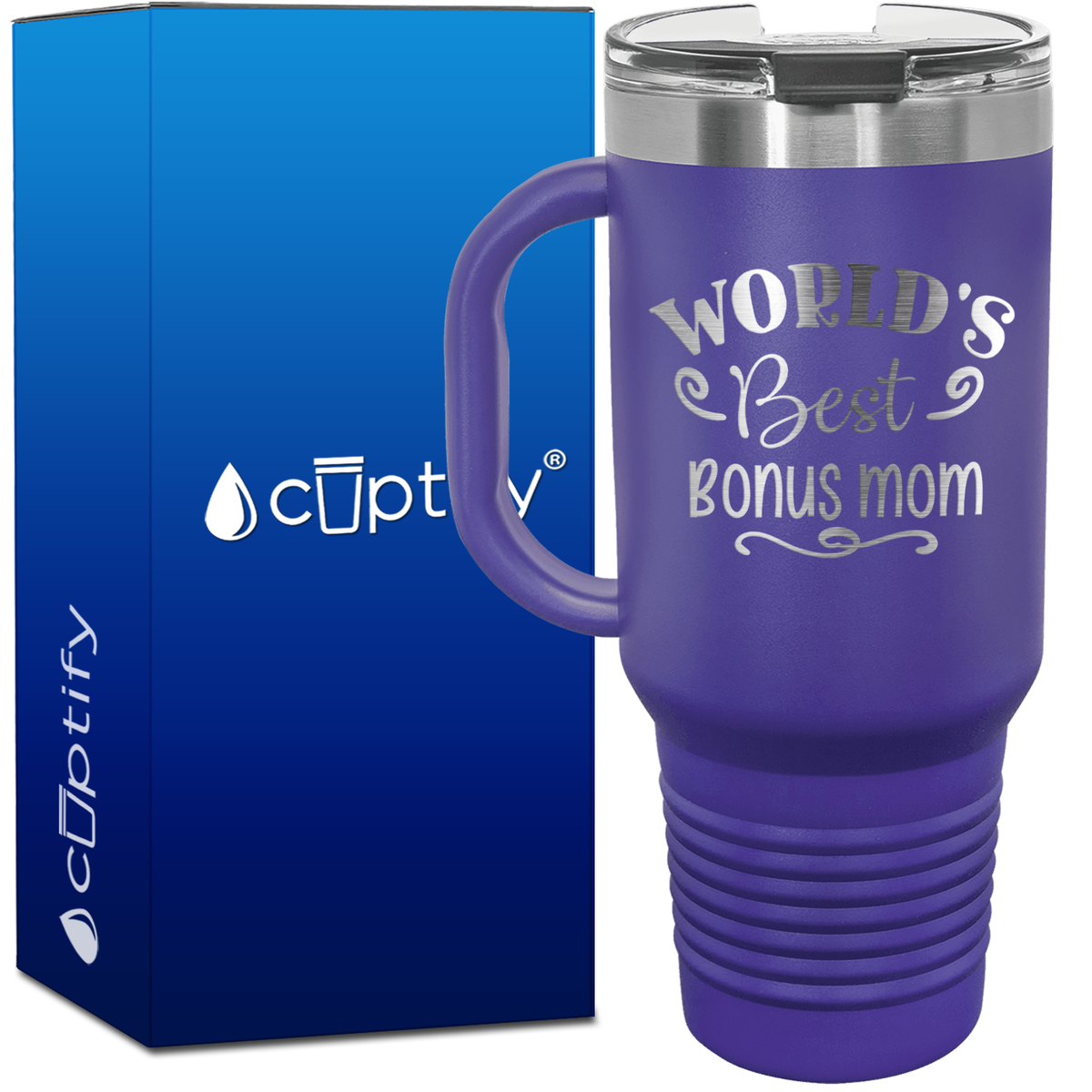 World's Best Bonus Mom 40oz Mom Travel Mug