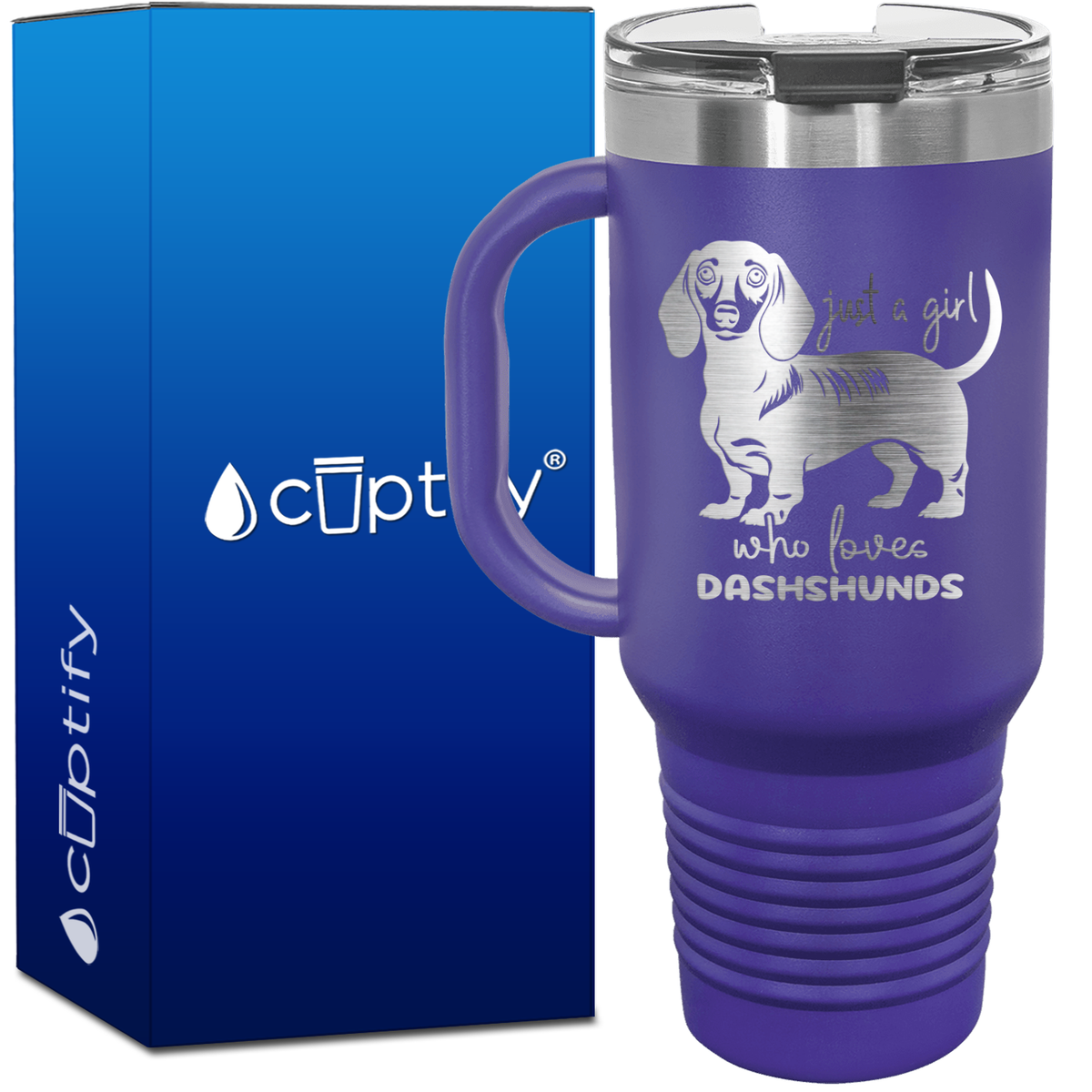 Just a Girl Who Loves Dashshunds 40oz Travel Mug