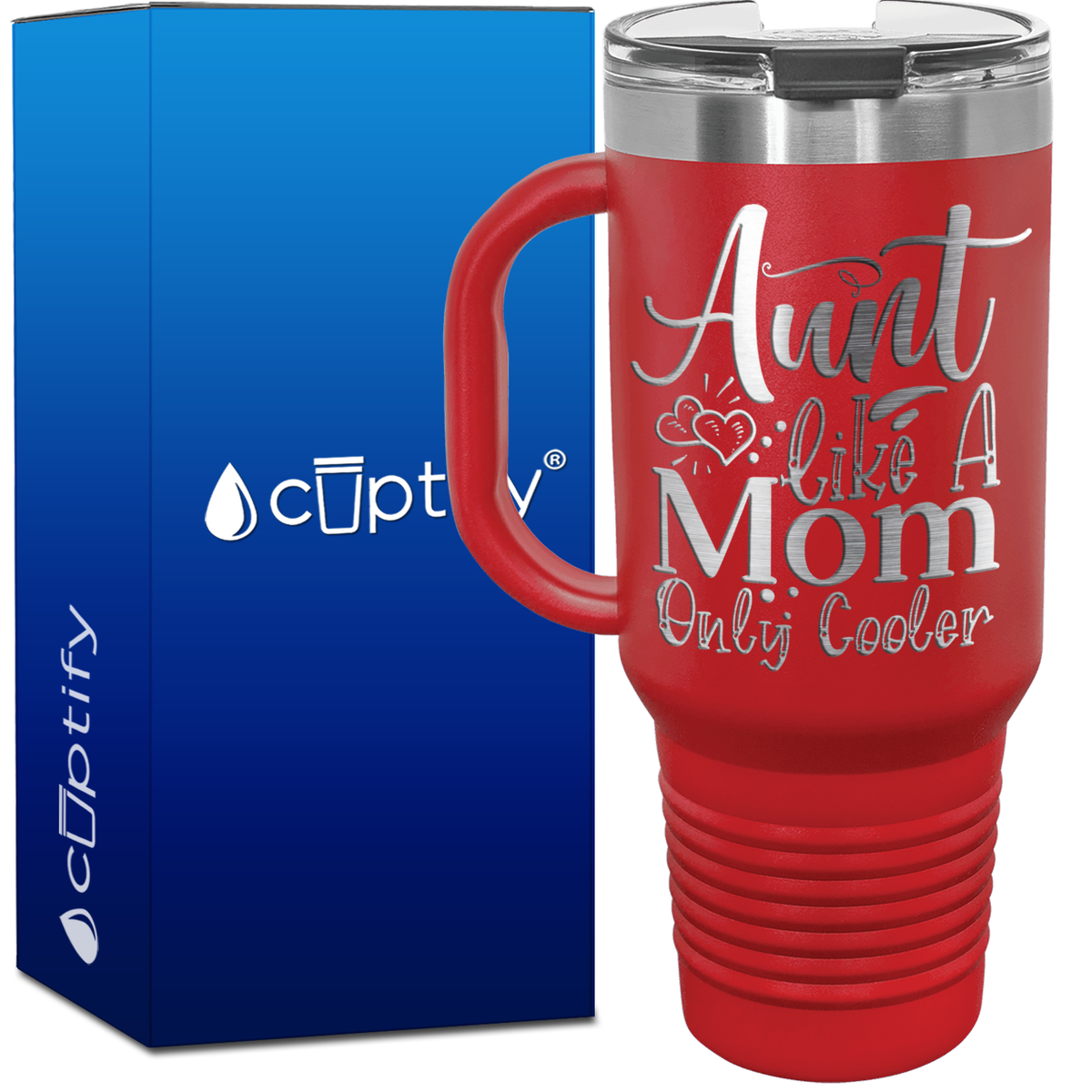 Aunt Like A Mom Only Cooler 40oz Aunt Travel Mug