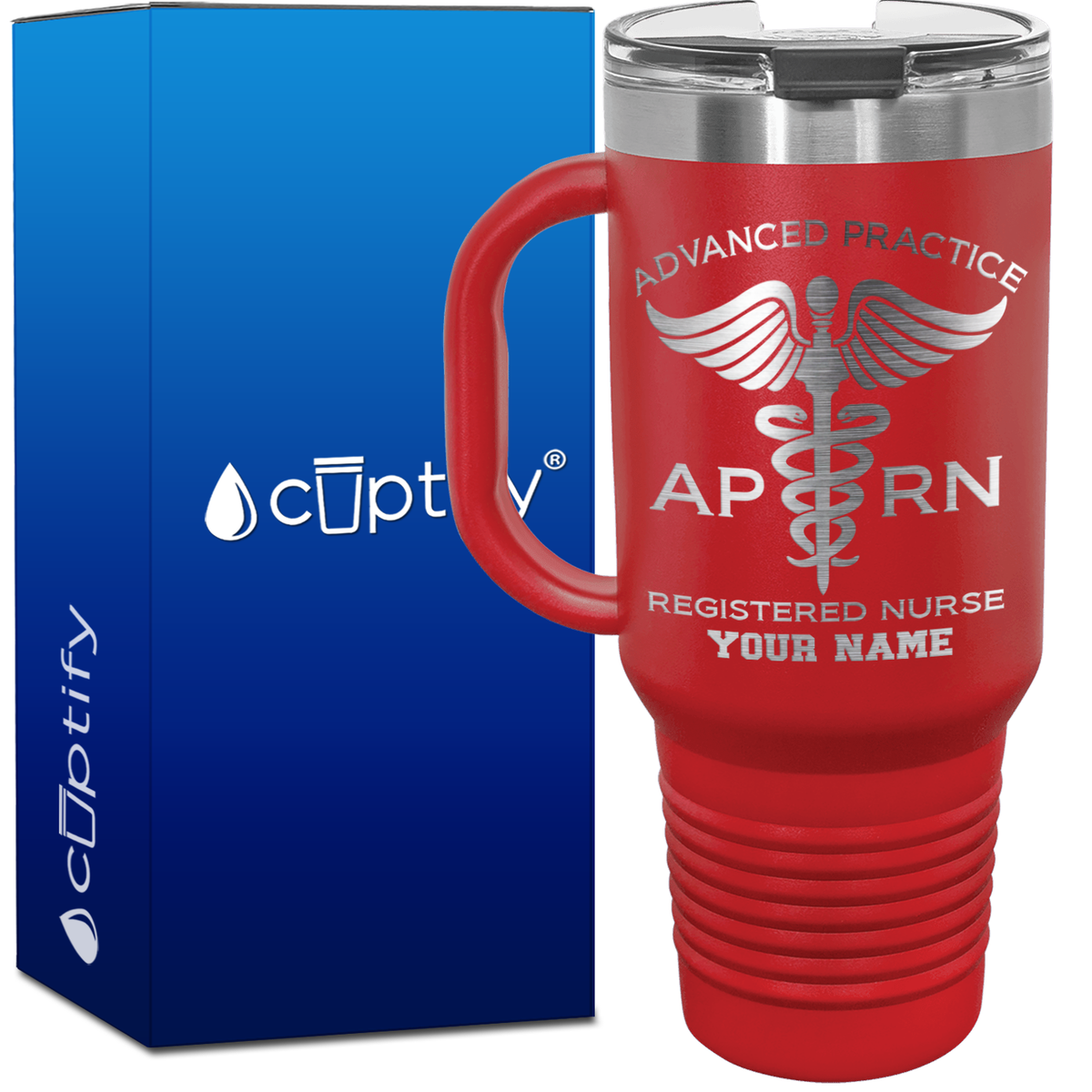 Personalized APRN Advanced Practice Registered Nurse 40oz Medical Travel Mug
