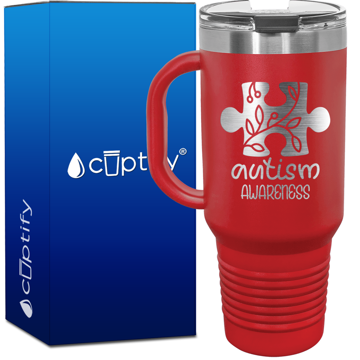 Autism Awareness Puzzle 40oz Autism Travel Mug