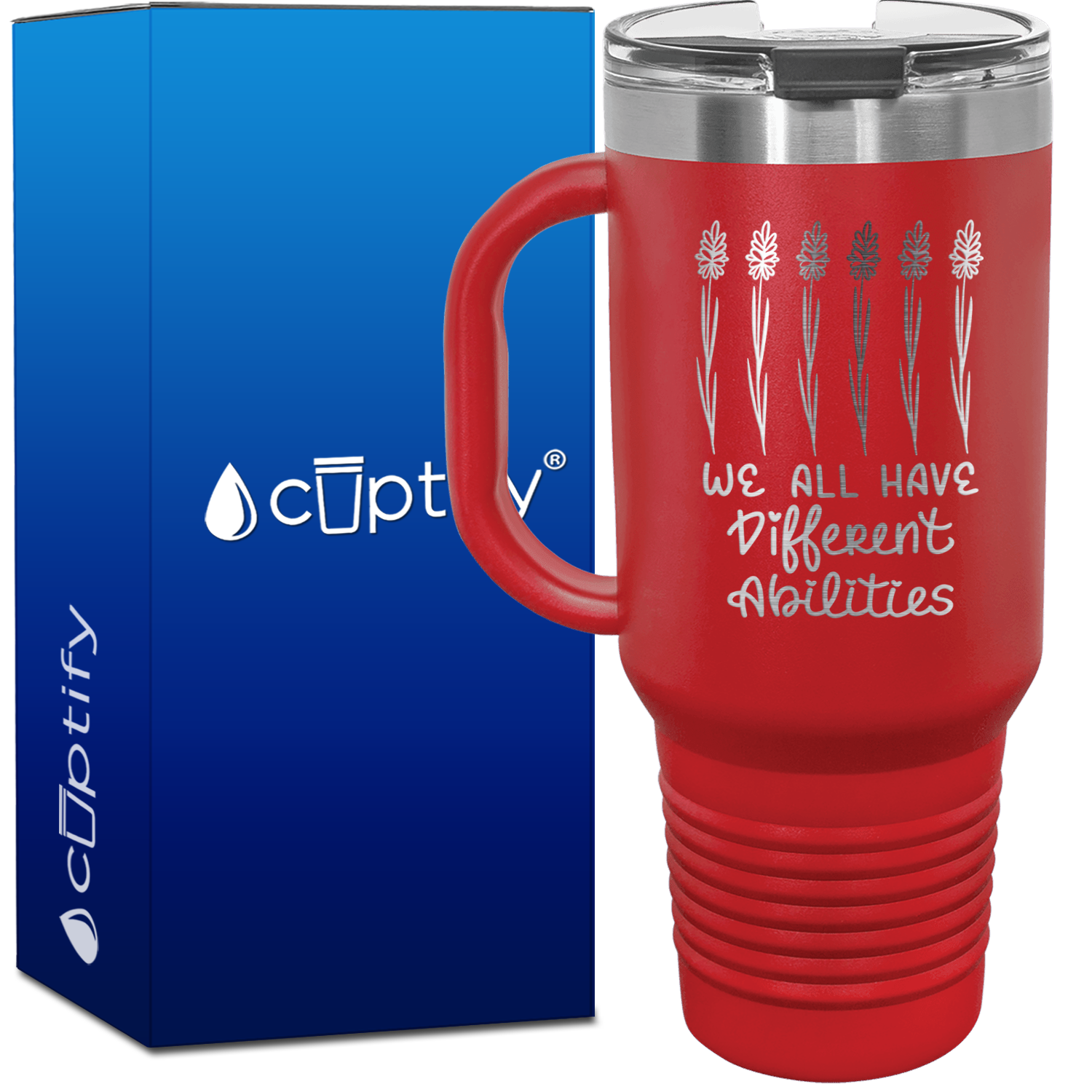 We All Have Different Abilites 40oz Autism Travel Mug