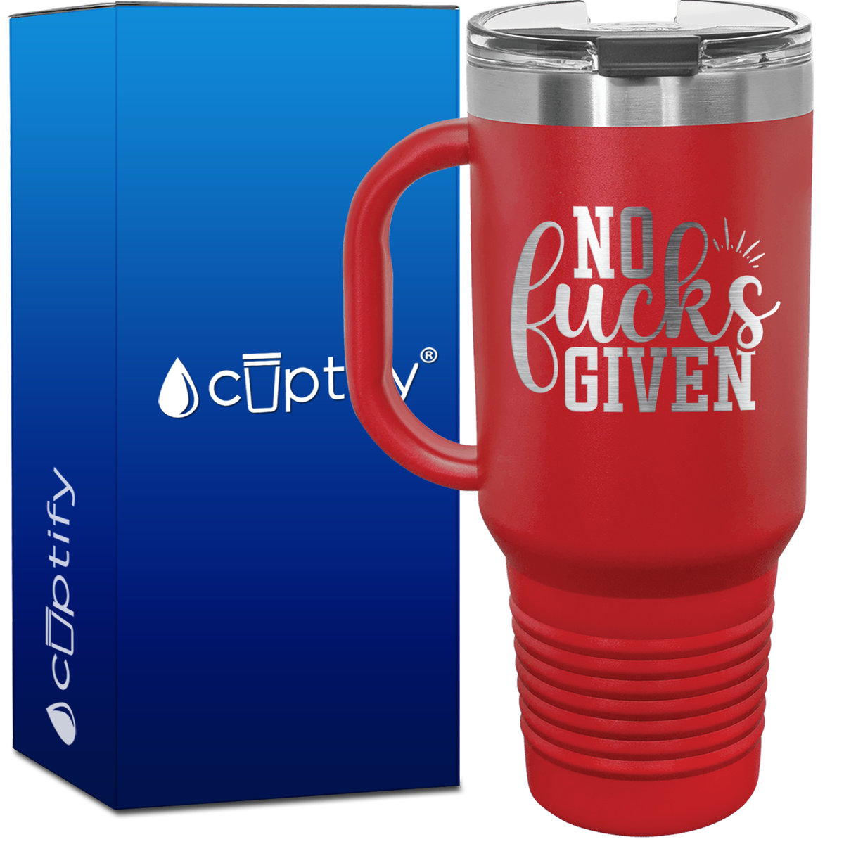 No Fucks Given 40oz Funny Travel Mug