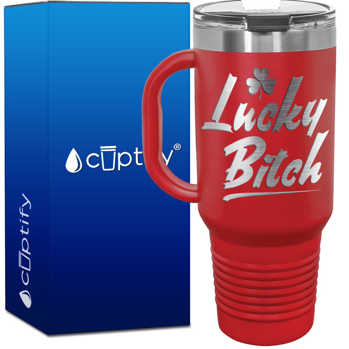 Lucky Bitch 40oz Travel Mug