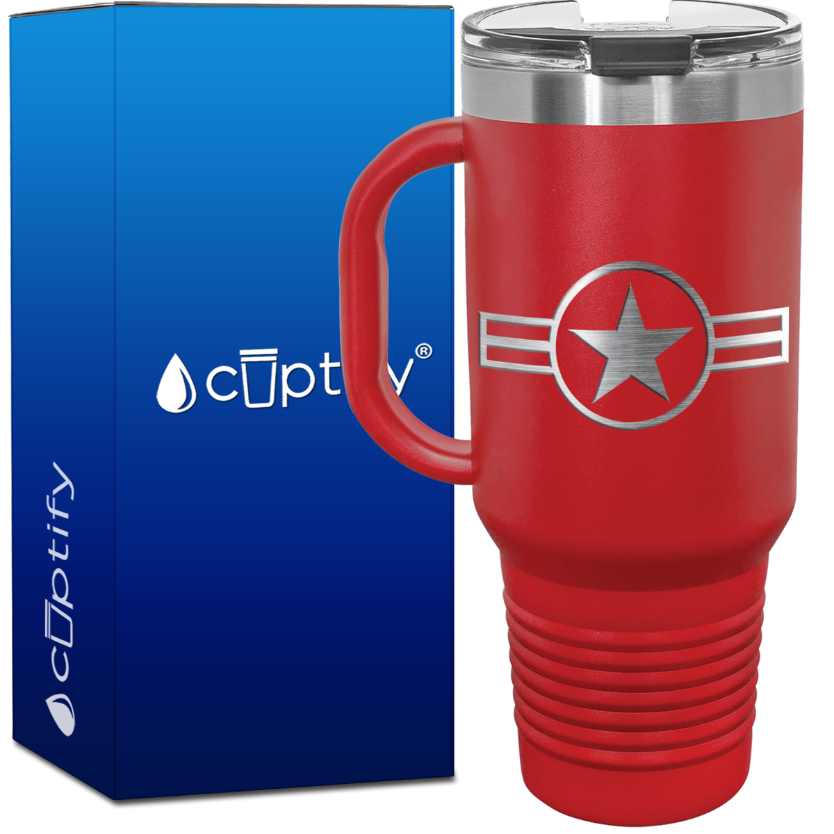 Personalized Retro US Air Force 40oz Travel Mug