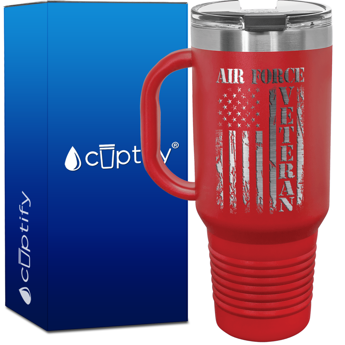 Air Force Veteran 40oz Travel Mug