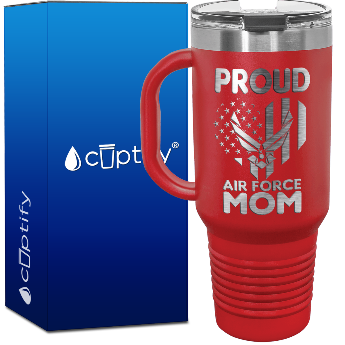 Proud Air Force Mom 40oz Travel Mug