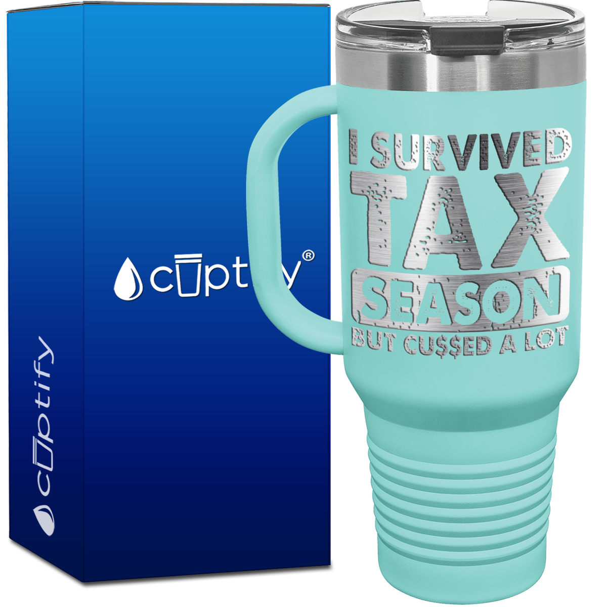 I Survived Tax Season 40oz Accountant Travel Mug