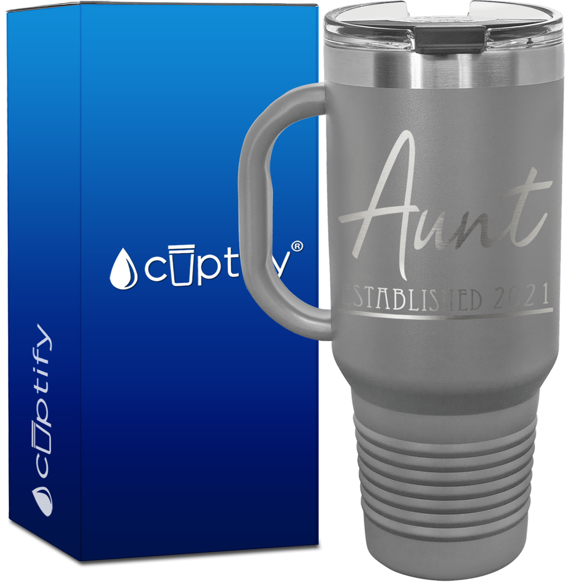 Aunt Established 40oz Aunt Travel Mug