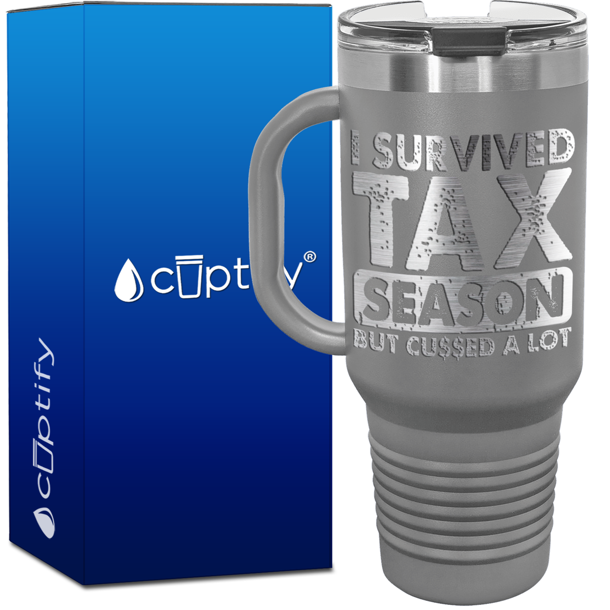 I Survived Tax Season 40oz Accountant Travel Mug