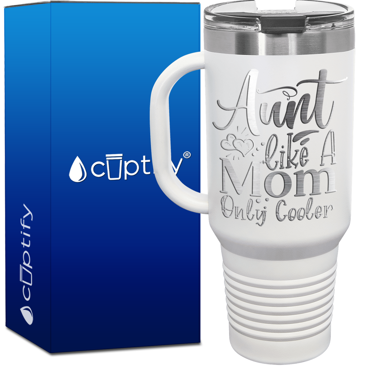 Aunt Like A Mom Only Cooler 40oz Aunt Travel Mug