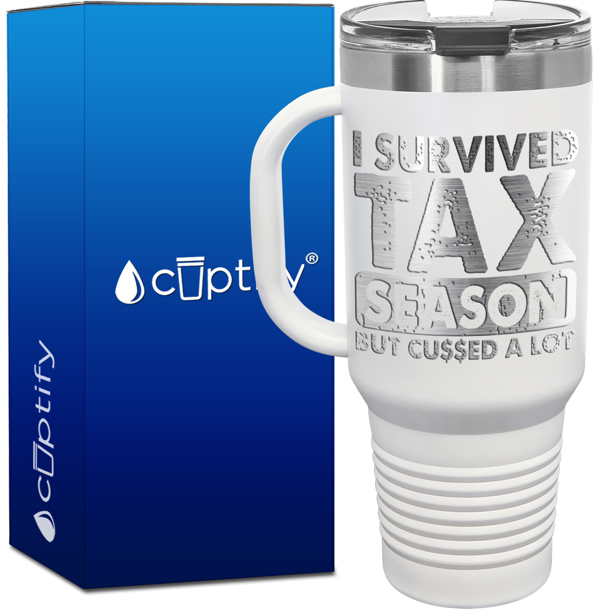 I Survived Tax Season 40oz Accountant Travel Mug