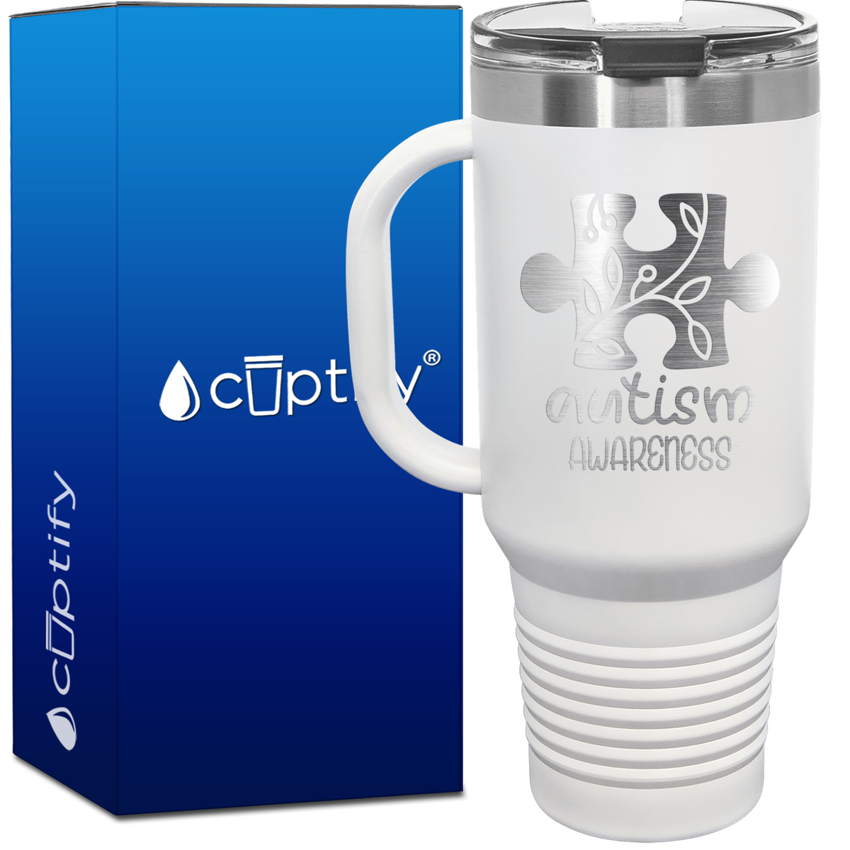 Autism Awareness Puzzle 40oz Autism Travel Mug