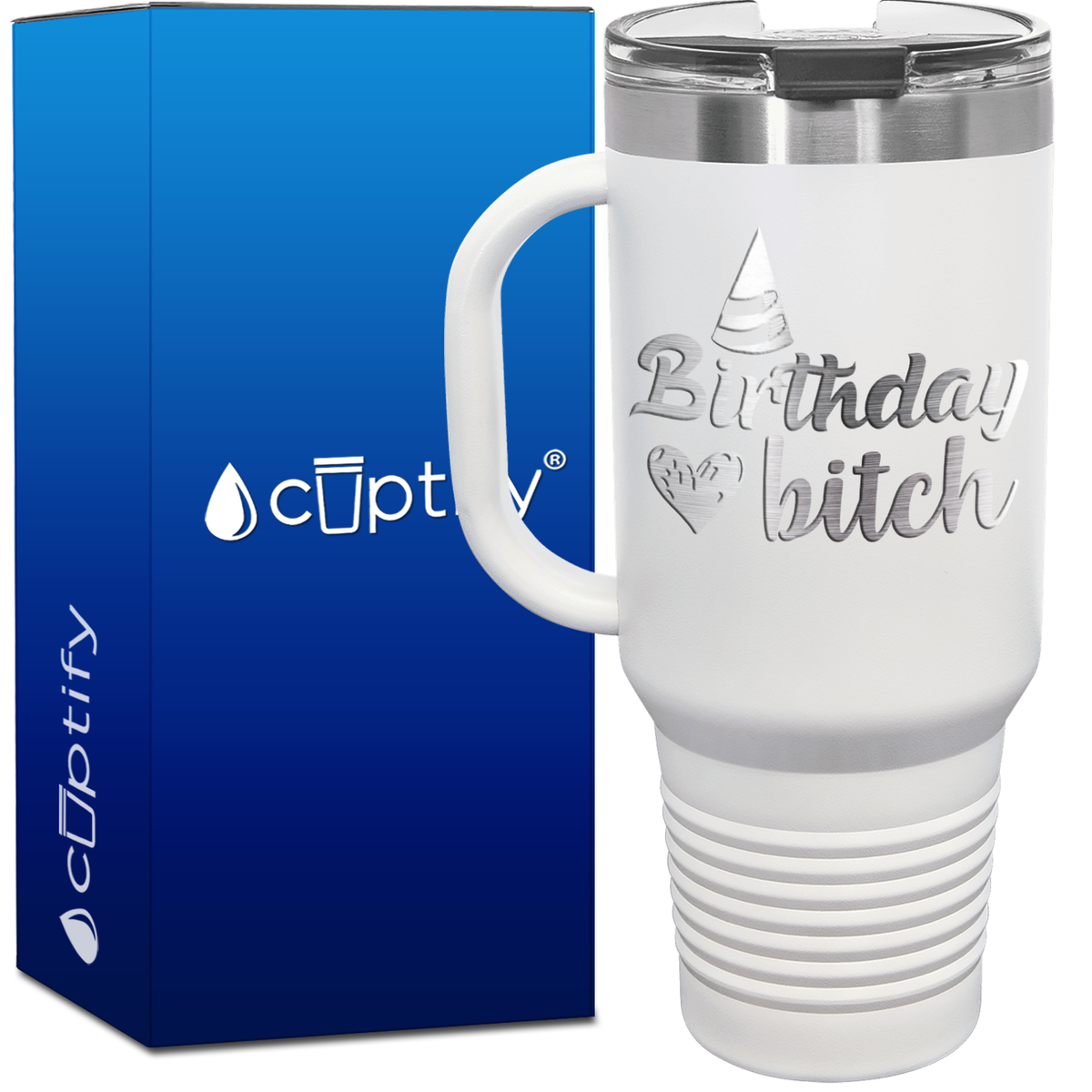 Birthday Bitch 40oz Travel Mug