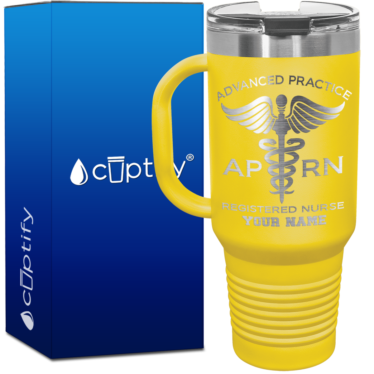 Personalized APRN Advanced Practice Registered Nurse 40oz Medical Travel Mug