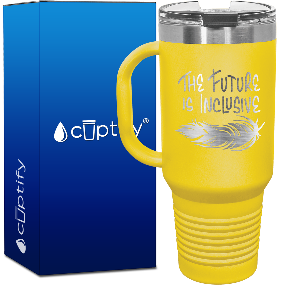 The Future is Inclusive 40oz Autism Travel Mug