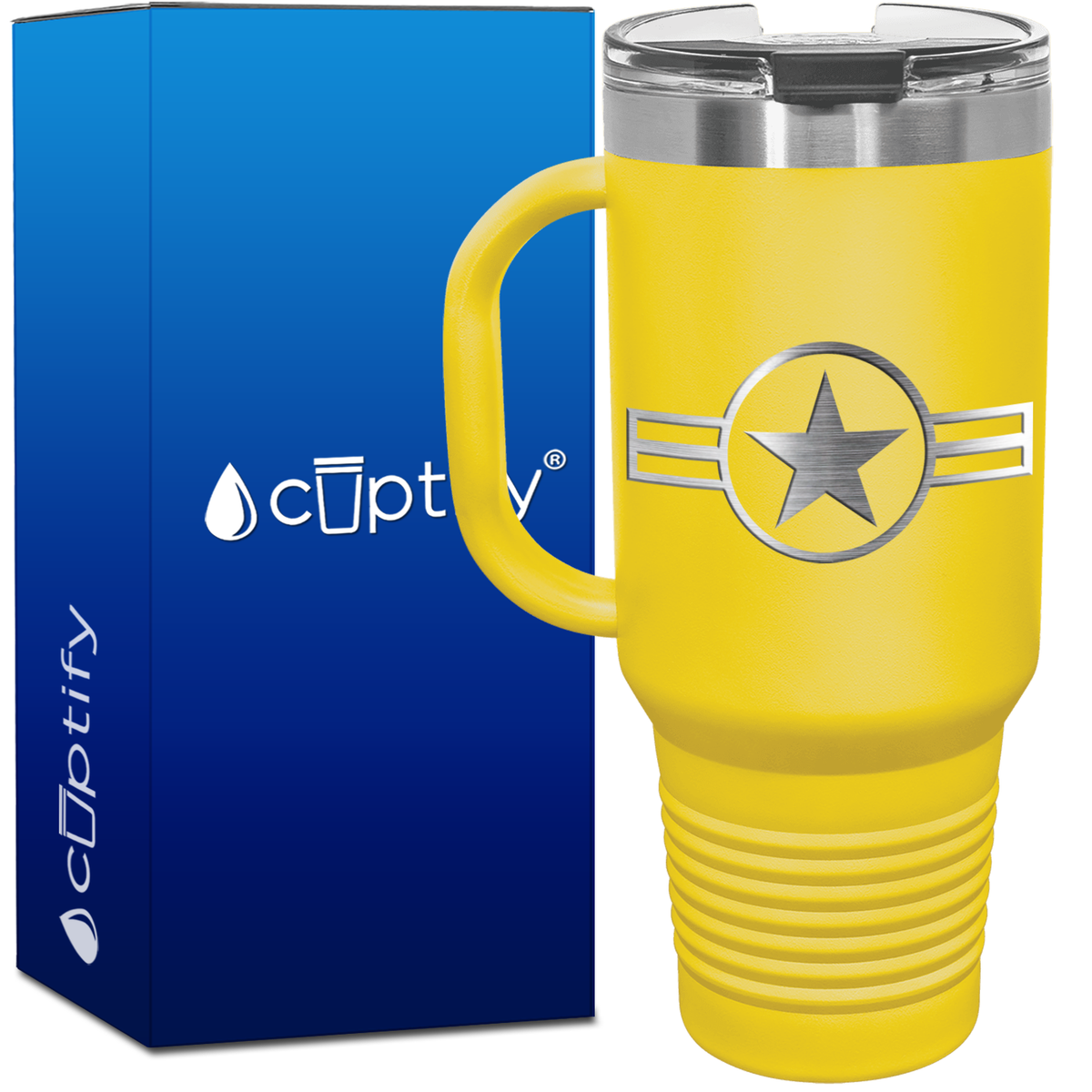 Personalized Retro US Air Force 40oz Travel Mug