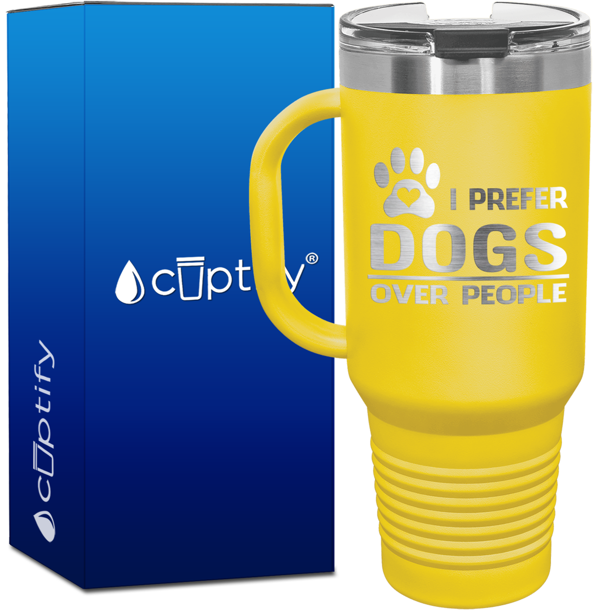 I Prefer Dogs over People 40oz Travel Mug