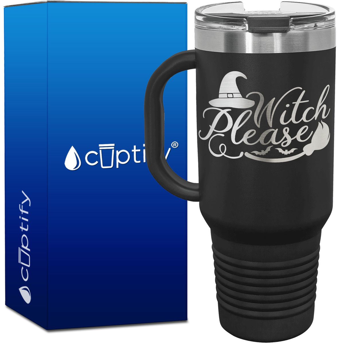 Witch Please on 40oz Travel Mug