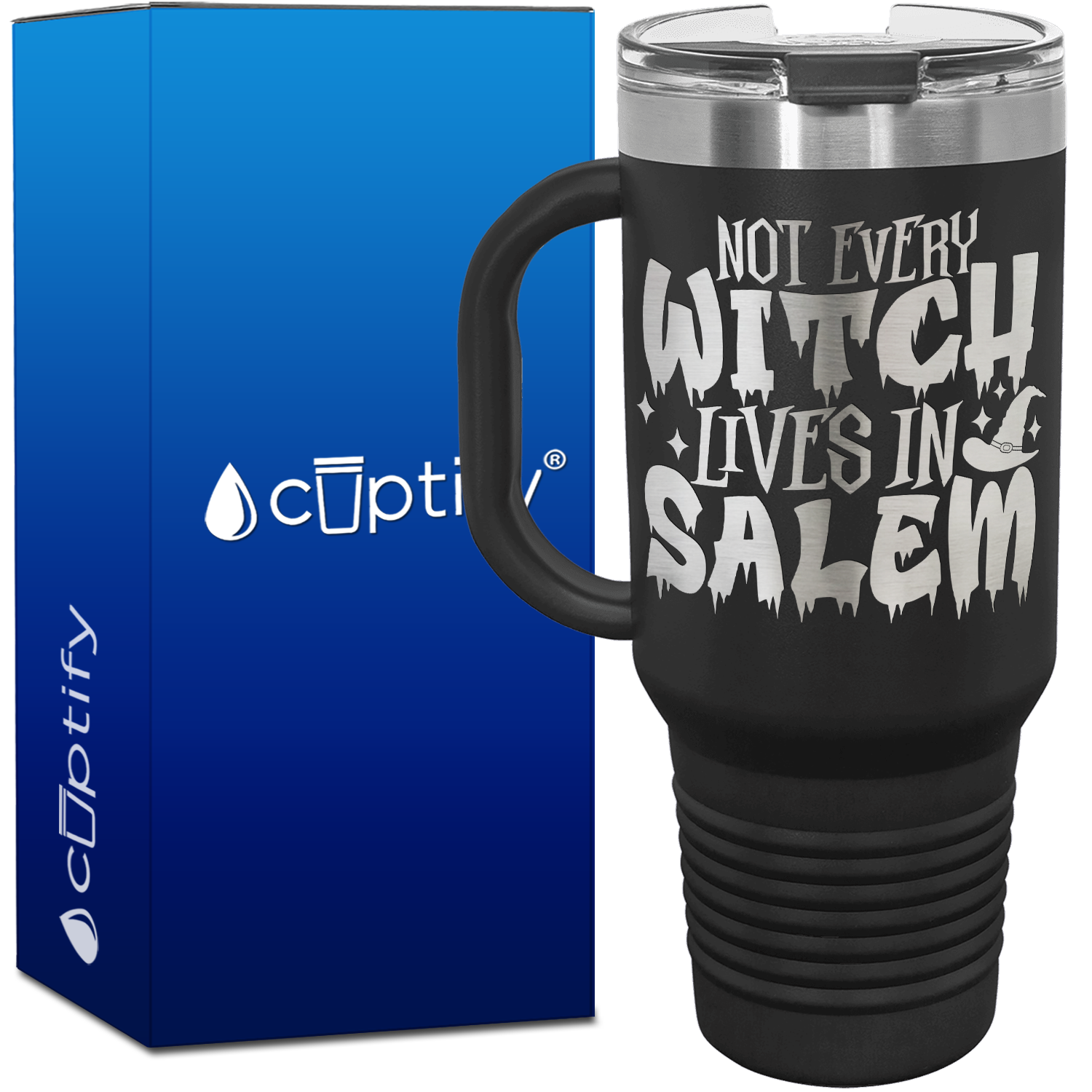 Not Every Witch Lives In Salem on 40oz Travel Mug