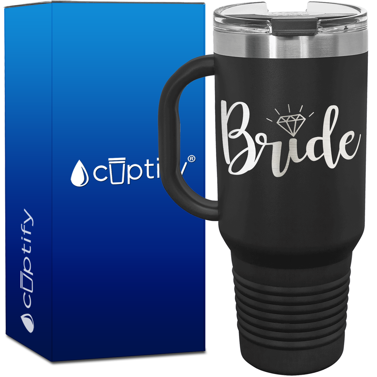 Bride Diamond 40oz Travel Mug