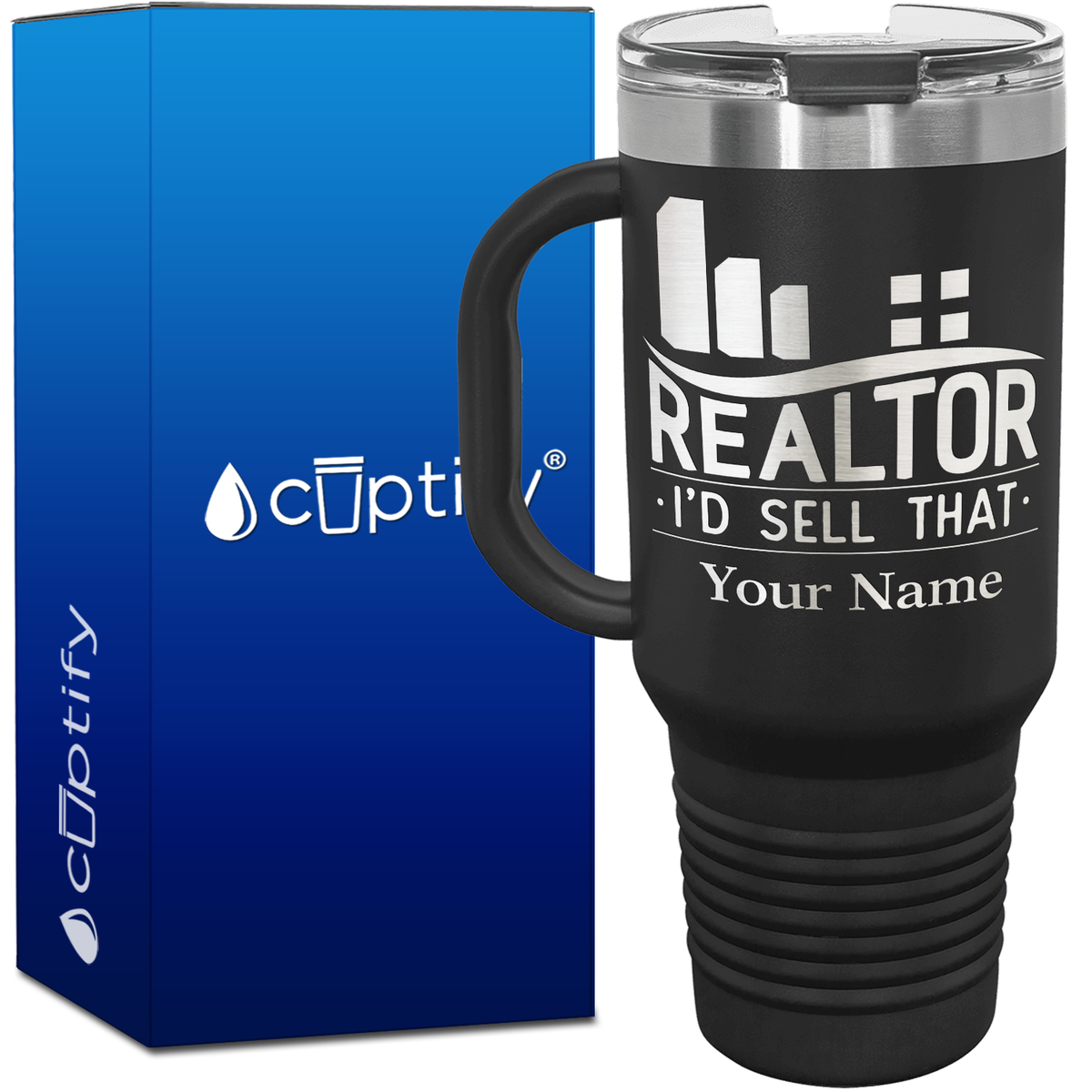 Personalized Realtor I'd Sell That 40oz Travel Mug