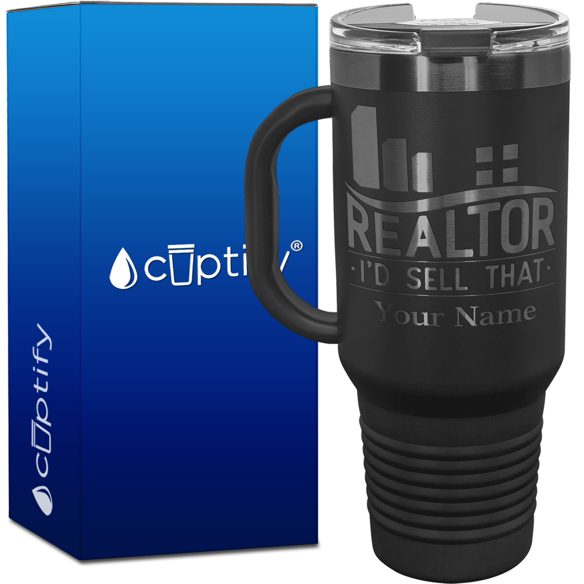 Personalized Realtor I'd Sell That 40oz Travel Mug