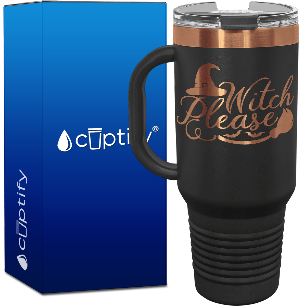 Witch Please on 40oz Travel Mug