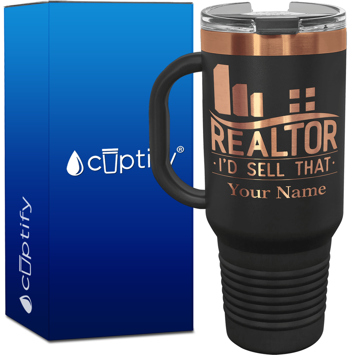 Personalized Realtor I'd Sell That 40oz Travel Mug