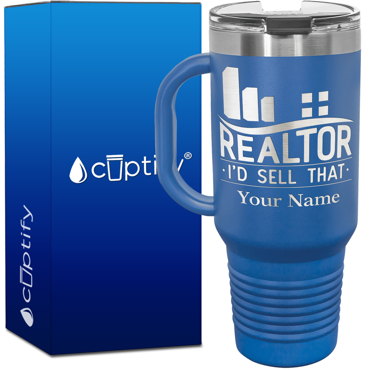 Personalized Realtor I'd Sell That 40oz Travel Mug