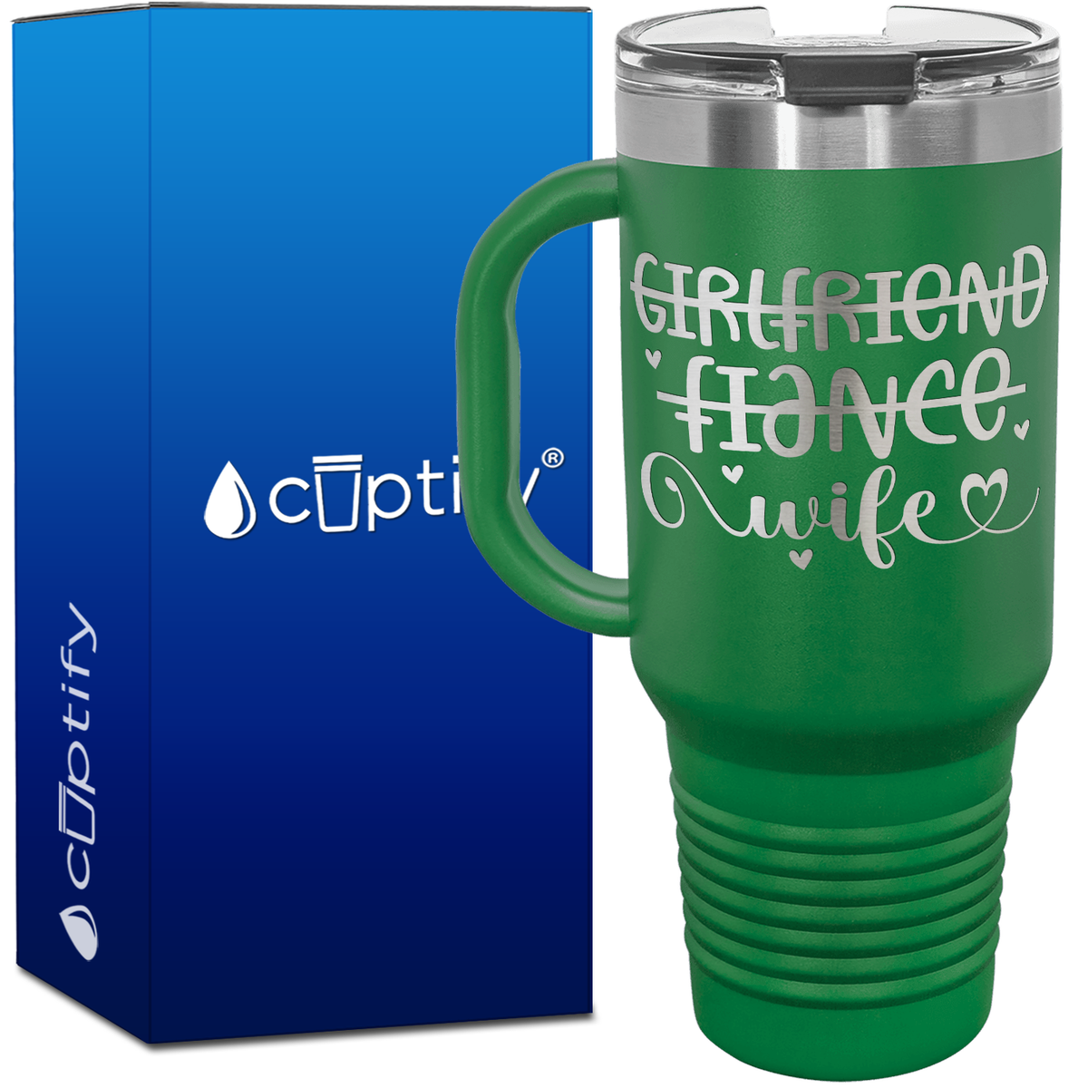 Girlfriend Fiance Wife 40oz Travel Mug