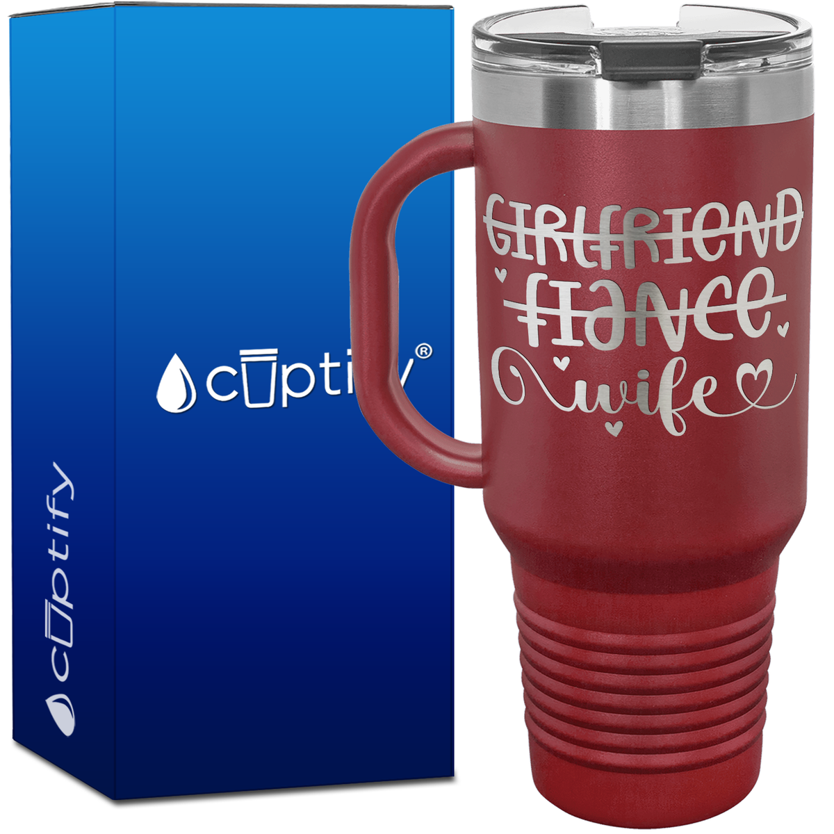 Girlfriend Fiance Wife 40oz Travel Mug