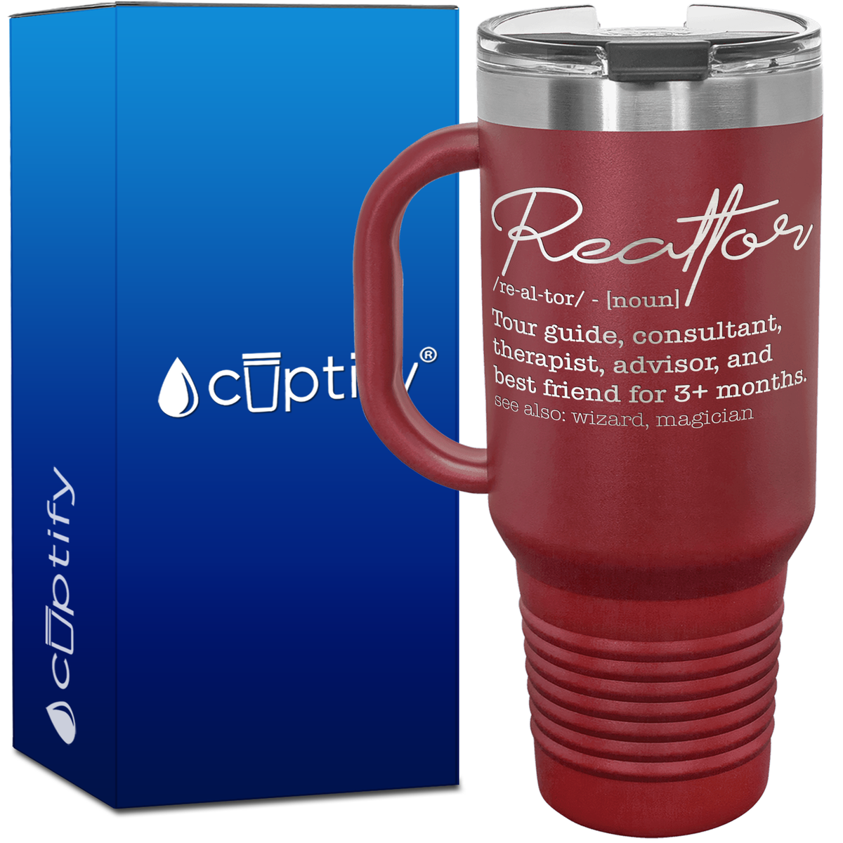 Realtor Definition 40oz Travel Mug