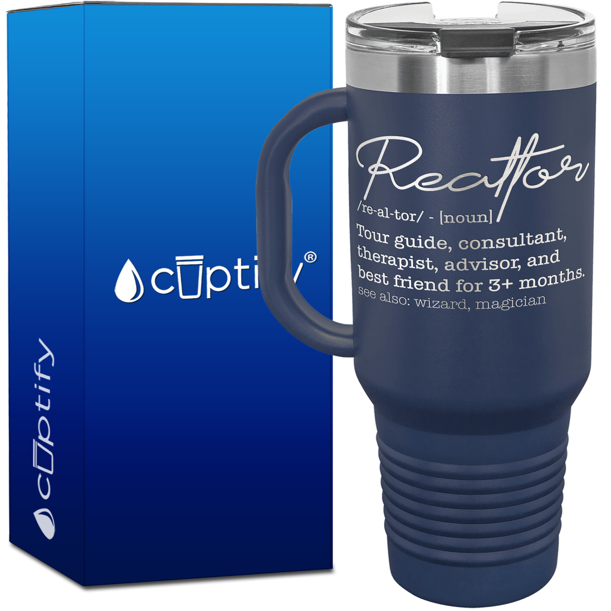 Realtor Definition 40oz Travel Mug