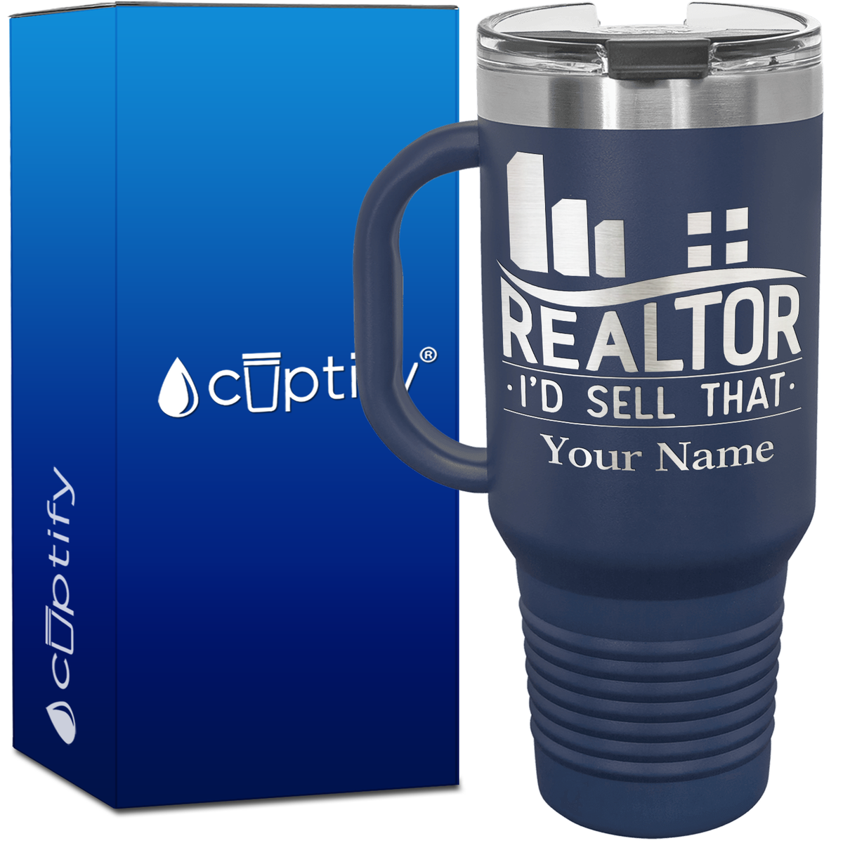 Personalized Realtor I'd Sell That 40oz Travel Mug