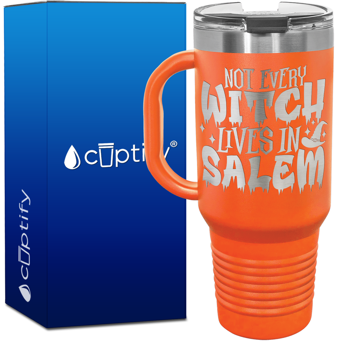 Not Every Witch Lives In Salem on 40oz Travel Mug