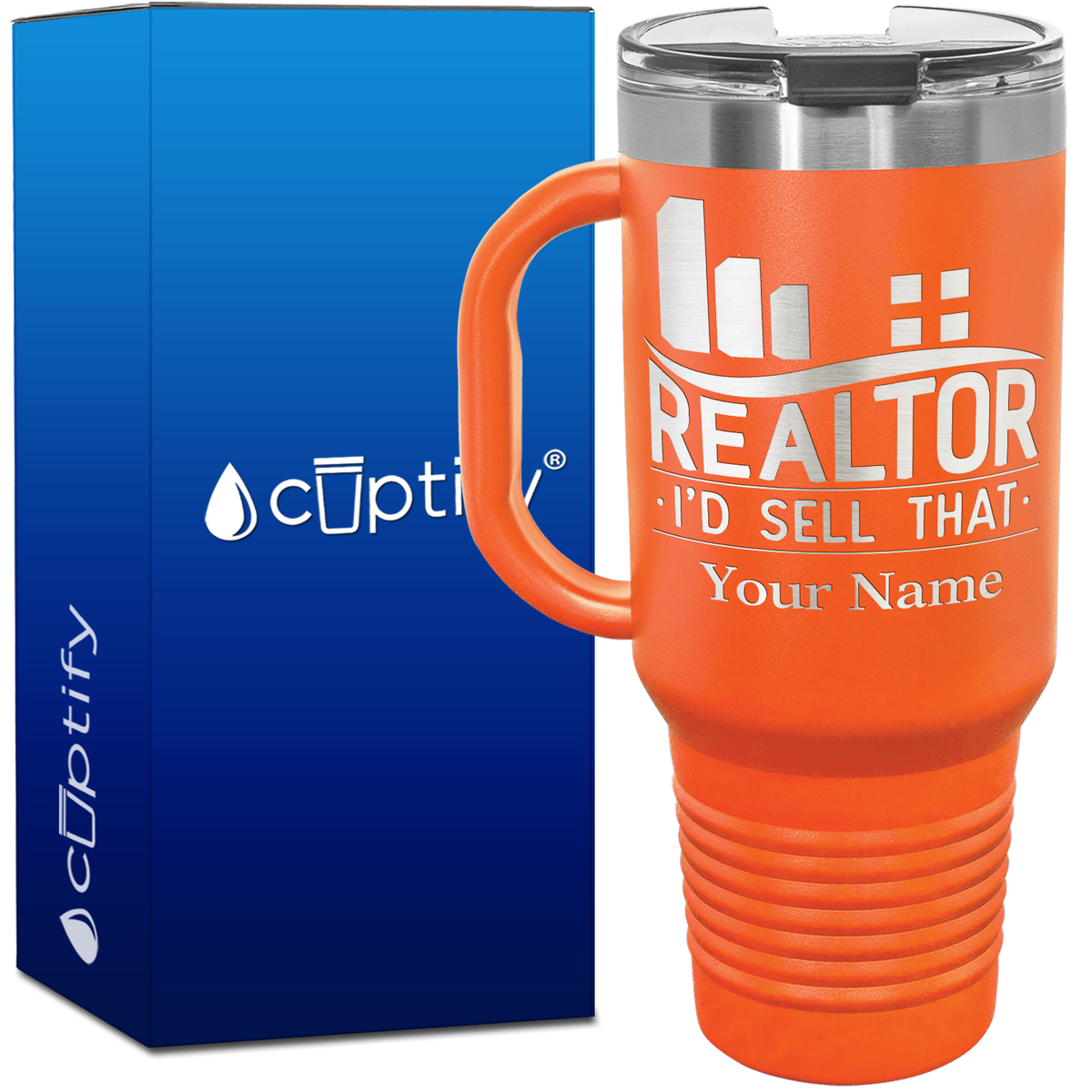 Personalized Realtor I'd Sell That 40oz Travel Mug