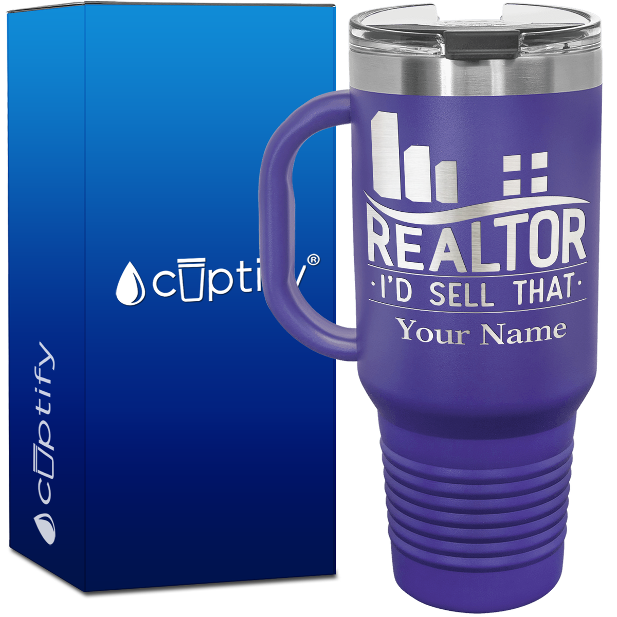 Personalized Realtor I'd Sell That 40oz Travel Mug