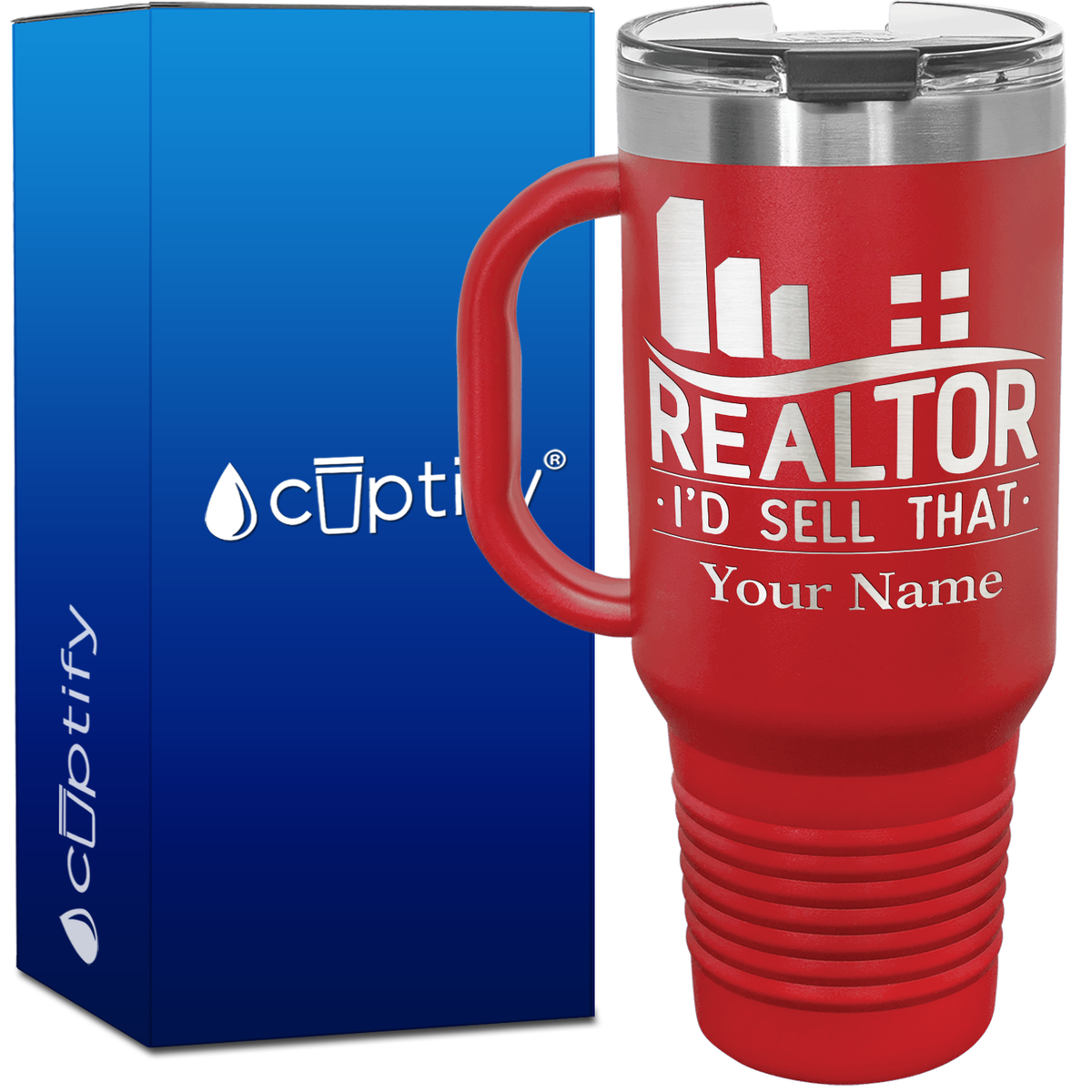 Personalized Realtor I'd Sell That 40oz Travel Mug