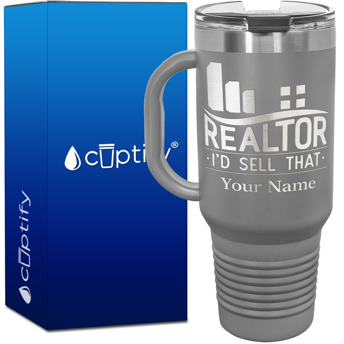 Personalized Realtor I'd Sell That 40oz Travel Mug