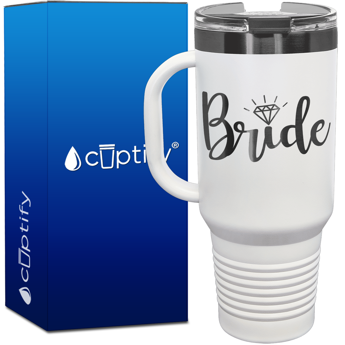 Bride Diamond 40oz Travel Mug